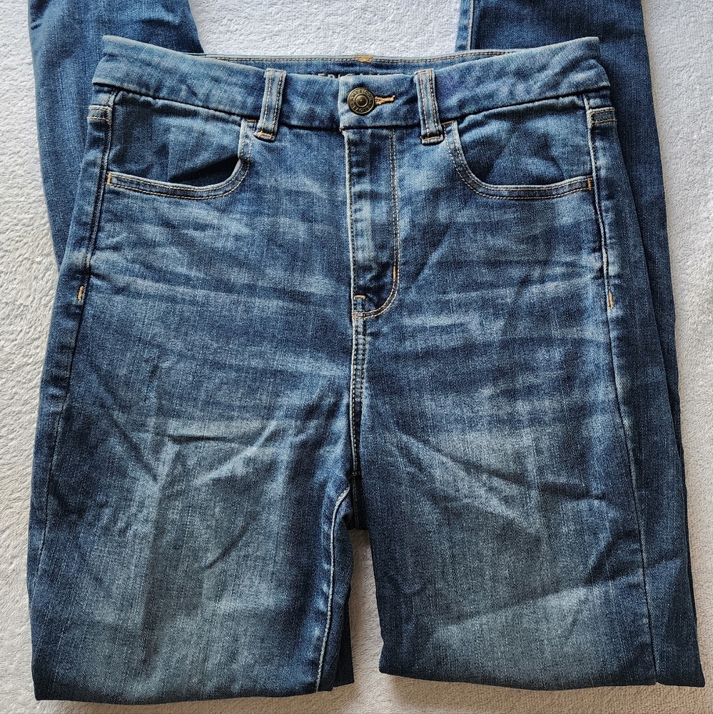 American Eagle Curvy Hi-Rise Blue Jegging Jeans Size 6